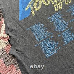 Vintage METALLICA And Justice For All 1988-1989 Tour Shirt THRASHED Metal Rare