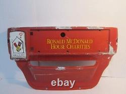 Vintage McDonalds Ronald McDonald House Charities Metal Steel Donation Box RARE