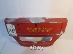Vintage McDonalds Ronald McDonald House Charities Metal Steel Donation Box RARE