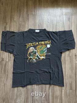 Vintage Megadeth T-Shirt RIP Mary Jane 1988 Black Sz XL Very Rare Single Stitch