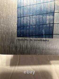 Vintage Metal Made In USA David A. Knudsen Aluminum Wall Art Rare