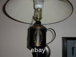 Vintage Metal Tole Wall Lamp RARE