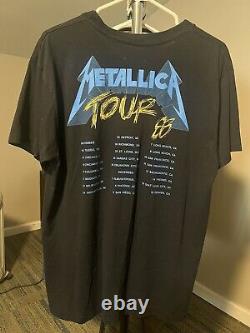 Vintage Metallica And Justice For All 1988 Tour T-Shirt Sz XL Single Stitch Rare