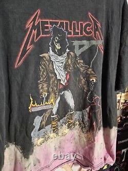 Vintage Metallica Unforgiven Shirt XL Murina Pushead Flame Version Rare Metal