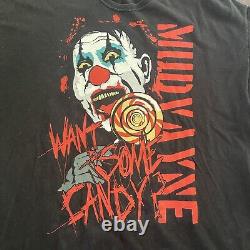 Vintage Mudvayne Heavy Metal Band T-Shirt Black Size 2XL Punk Grunge Rare Clown