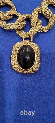 Vintage Necklace Signed Craft. Heavy. Goldtone. Very Rare Find. Excellent Cond