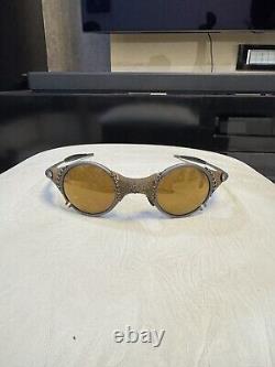 Vintage OAKLEY MARS Serialized Leather X-Metal Sunglasses Iridium Lenses RARE