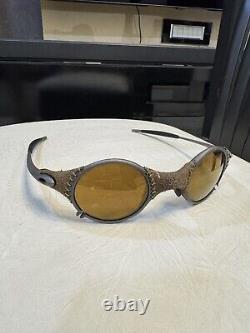 Vintage OAKLEY MARS Serialized Leather X-Metal Sunglasses Iridium Lenses RARE