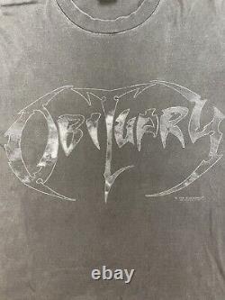 Vintage Obituary World Demise Shirt 1994 Size Large Death Metal Rare