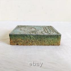 Vintage Ohm Tea Advertising Rare Metal Wooden Printing Stamp Seal Decorative 10