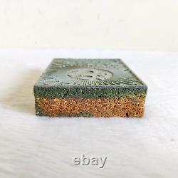 Vintage Ohm Tea Advertising Rare Metal Wooden Printing Stamp Seal Decorative 10