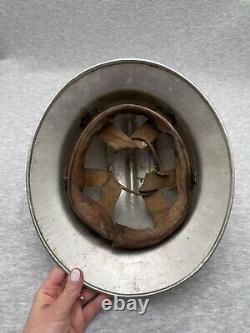 Vintage Old Rare Metal Hard Hat Helmet E. D Bullard Hard Boiled S. F. USA