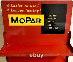 Vintage Original Mopar Metal Standing Display Chrysler Plymouth Dodge Sign Rare