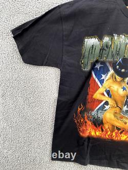 Vintage Pantera Shirt Adult XL Black Stripper Rare 2001 Rock Band Metal Retro