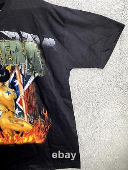 Vintage Pantera Shirt Adult XL Black Stripper Rare 2001 Rock Band Metal Retro