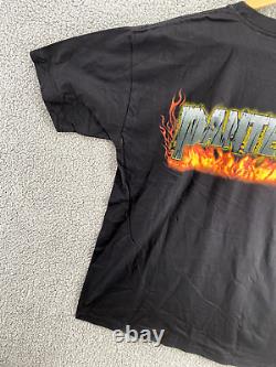 Vintage Pantera Shirt Adult XL Black Stripper Rare 2001 Rock Band Metal Retro