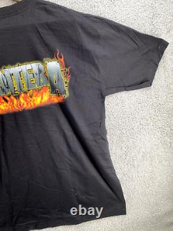 Vintage Pantera Shirt Adult XL Black Stripper Rare 2001 Rock Band Metal Retro