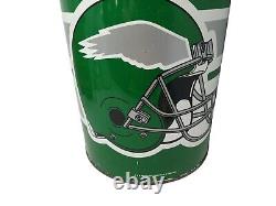 Vintage Philadelphia Eagles Metal Trash Can 19 1991 Extremely Rare HTF