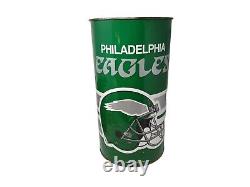 Vintage Philadelphia Eagles Metal Trash Can 19 1991 Extremely Rare HTF