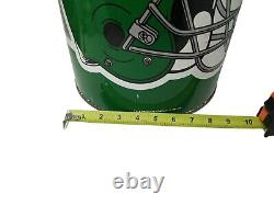 Vintage Philadelphia Eagles Metal Trash Can 19 1991 Extremely Rare HTF