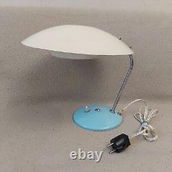 Vintage Poland Space Age 60s Rare Metal Desk Lamp