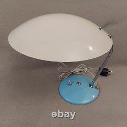 Vintage Poland Space Age 60s Rare Metal Desk Lamp
