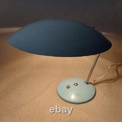 Vintage Poland Space Age 60s Rare Metal Desk Lamp