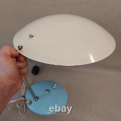 Vintage Poland Space Age 60s Rare Metal Desk Lamp