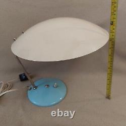 Vintage Poland Space Age 60s Rare Metal Desk Lamp