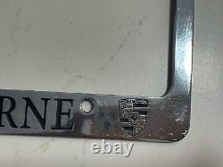 Vintage Porsche-melbourne-license-plate Frame Metal Chrome Rare Htf