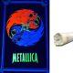 Vintage Rare 90s Metallica Ying Yang Heavy Metal Blacklight 34.5x22 Poster New