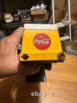 Vintage RARE Allen Haddock Coca Cola 1950 Coke Delivery Truck Metal Tiny Toy