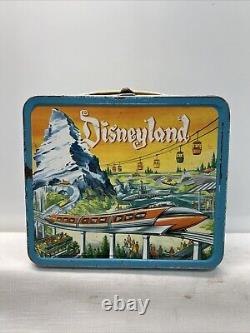 Vintage RARE Disney's Disneyland Monorail/Submarine Metal Lunchbox Aladdin