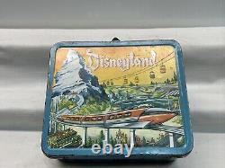 Vintage RARE Disney's Disneyland Monorail/Submarine Metal Lunchbox Aladdin