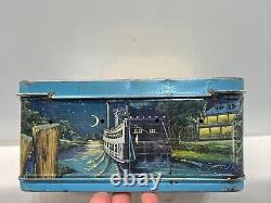 Vintage RARE Disney's Disneyland Monorail/Submarine Metal Lunchbox Aladdin