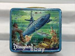 Vintage RARE Disney's Disneyland Monorail/Submarine Metal Lunchbox Aladdin