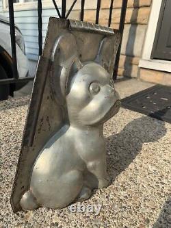 Vintage RARE Frenchie French Bulldog Large Metal 2-Pc Chocolate Candy Mold Dog