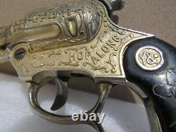 Vintage RARE Hop Along Cassidy Wyandotte Toy Pistol Cap Gun Metal Engraved
