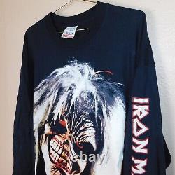 Vintage RARE Iron Maiden Metal 2000 European Big Face Eddie Tee Shirt Adult XL