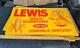 Vintage Rare Lewis Seed Co Metal Farm Sign With Corn Cob Cardinal Bird Louisville