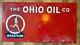 Vintage Rare Original Marathon The Ohio Oil Co. Oil Lease Metal Sign