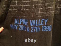 Vintage RARE Skid Row Alpine Valley Event Shirt 1990 Glam Metal Tour Shirt