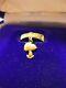 Vintage Rare Ufs Snoopy 18k Yellow Gold Swing Charm Ring Circa 1958 Signed