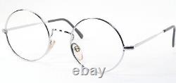 Vintage ROW 5346 Silver RARE EYEGLASSES GLASSES ROUND METAL FRAME 46-22-135mm