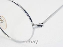 Vintage ROW 5346 Silver RARE EYEGLASSES GLASSES ROUND METAL FRAME 46-22-135mm