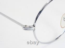 Vintage ROW 5346 Silver RARE EYEGLASSES GLASSES ROUND METAL FRAME 46-22-135mm