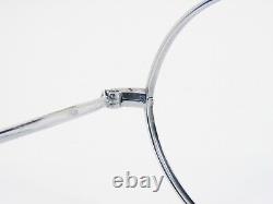 Vintage ROW 5346 Silver RARE EYEGLASSES GLASSES ROUND METAL FRAME 46-22-135mm