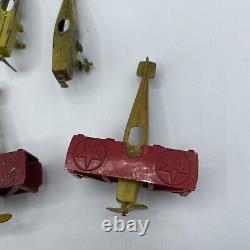 Vintage Rare 1926 Tootsietoy #4650 Metal Toy Biplane Plane Lot Tootsie Toy