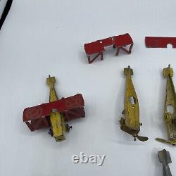 Vintage Rare 1926 Tootsietoy #4650 Metal Toy Biplane Plane Lot Tootsie Toy