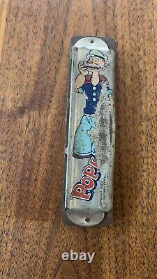 Vintage Rare 1929 Popeye Wood / Metal Harmonica King Features